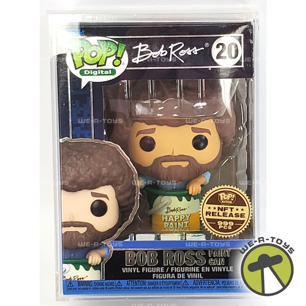 Funko Pop Digital Bob Ross Paint Can Vinyl Figure #20 NFT Release 999 PCS NRFB