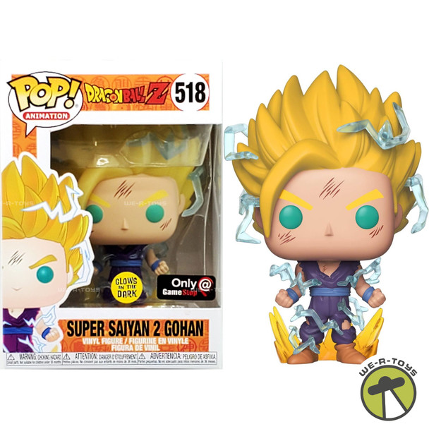 Funko Pop Animation 518 DragonBall Z Super Saiyan 2 Gohan Glow in Dark Exclusive