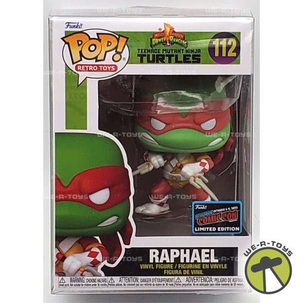 Funko Pop! Retro Toys 112 MMPR TMNT Raphael as Red Ranger Figure 2022 Exclusive