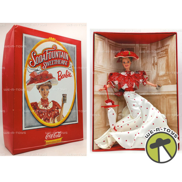 Soda Fountain Sweetheart Barbie Doll Coca-Cola Collector Ed 1996 Mattel #15762