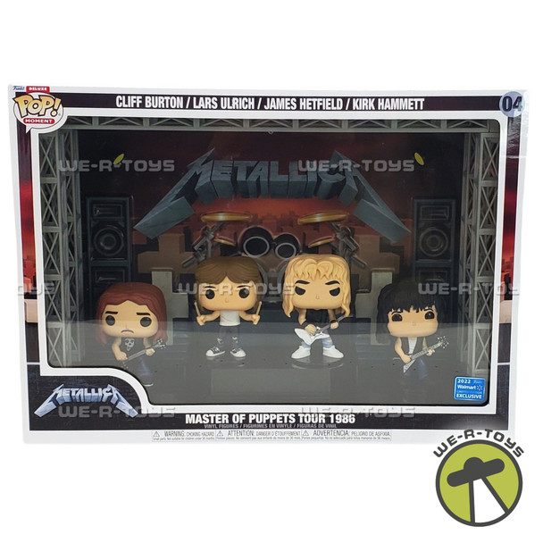 Metallica Funko Pop Deluxe Moment Master of Puppets Tour 1986 Vinyl Figures NRFB