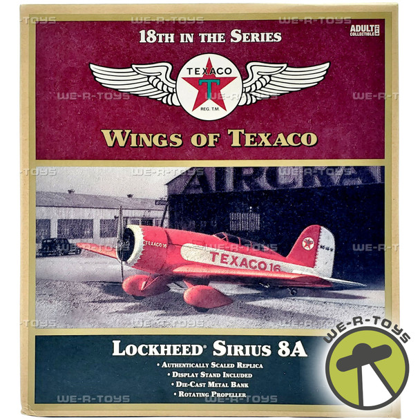 Wings of Texaco Lockheed Sirius 8A Die Cast Replica Metal Plane