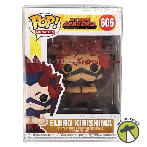 Funko Pop! Animation My Hero Academia Kirishima Figure Signed By Justin Cook New