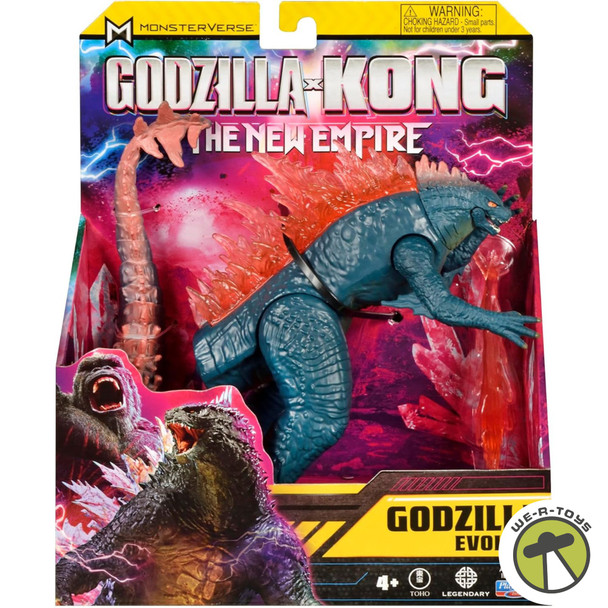 Godzilla X Kong 6in Godzilla Evolved with Heat Ray Figure 2024 Playmates 35202