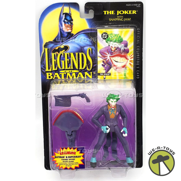 Legends of Batman The Joker With Snapping Jaw Action Figure 1994 Kenner NRFP