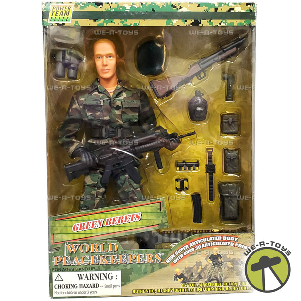 Power Team Elite World Peacekeepers Green Berets Action Figure #33725 NRFB