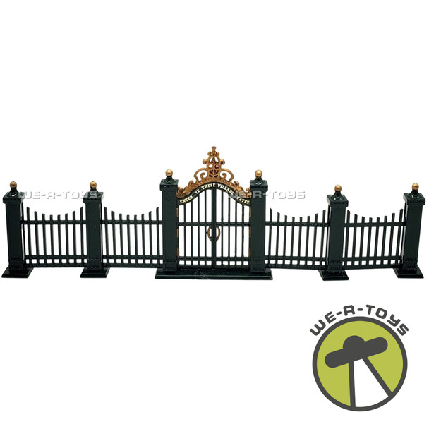 Department 56 Village Wrought Iron Gate and Fence 9 Piece Set Metal Accessory
