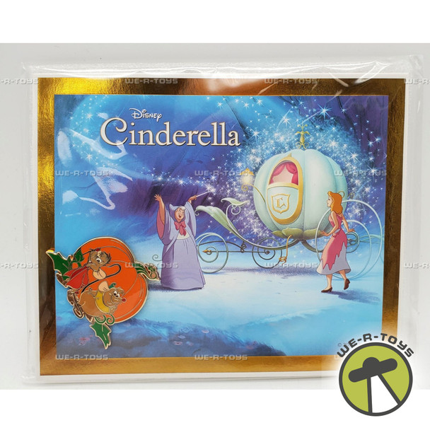 Disney Cinderella Jaq & Gus Pumpkin Pin Disney Movie Club VIP Pin w/ COA NEW