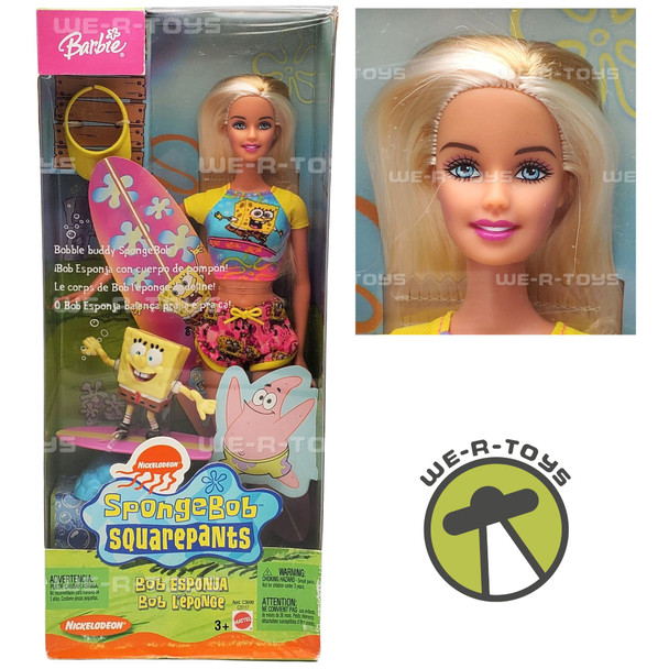 Barbie SpongeBob SquarePants Blonde Doll 2003 Mattel C3117 NRFB