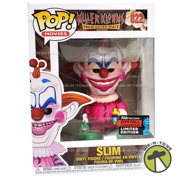 Funko Pop Movies Killer Klowns From Outer Space Slim Vinyl Figure LE 822 NRFB