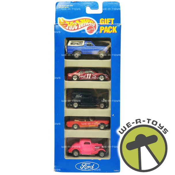 Hot Wheels Gift Pack Ford Set of 5 Vehicles 1993 Mattel #12404 NRFP