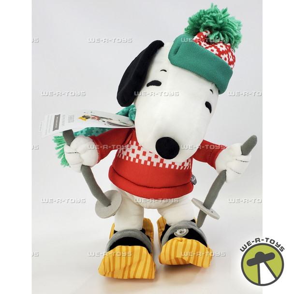 Hallmark Peanuts Skiing Snoopy Plush With Sound & Motion 2023 New
