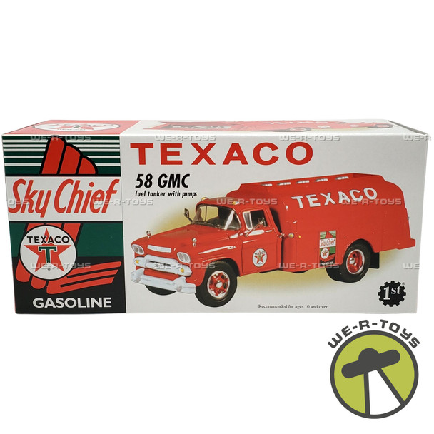 Texaco Sky Chief Gasoline 1958 GMC Fuel Tanker W/ Pumps Vehicle 1999 First Gear