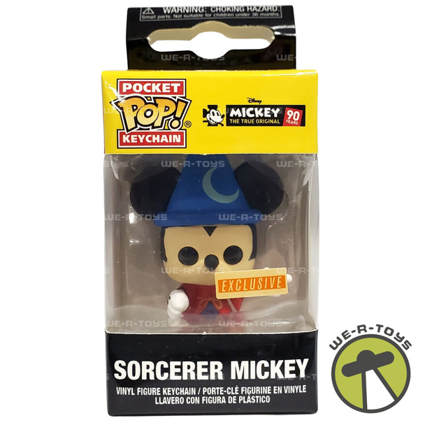 Disney Pocket Pop! Funko Sorcerer Mickey Exclusive Vinyl Figure Keychain NRFB