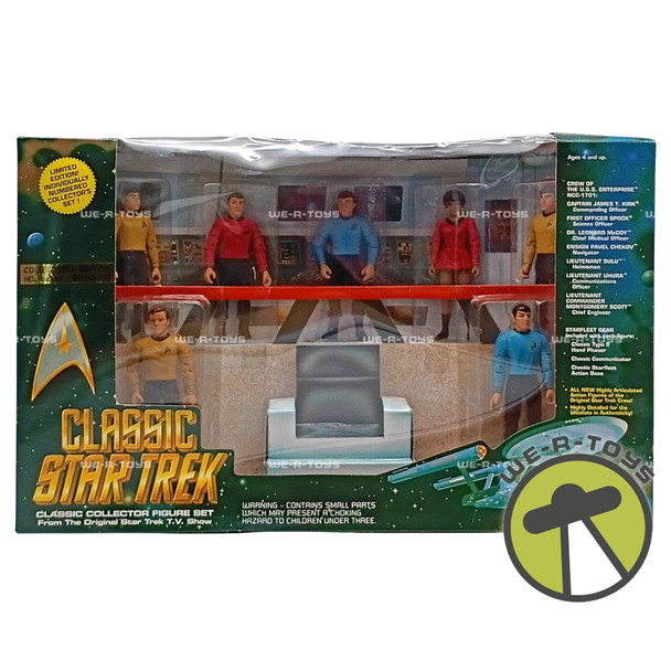Star Trek Classic Collector Figure Set Collector Ed. 1993 Playmates No. 6090 New
