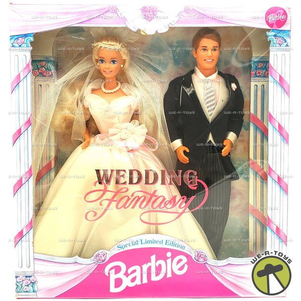 Barbie Wedding Fantasy Barbie and Ken Dolls Gift Set 1993 Mattel No. 10924