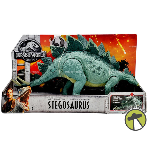 Jurassic World Action Attack Stegosaurus 2017 Mattel FMW88