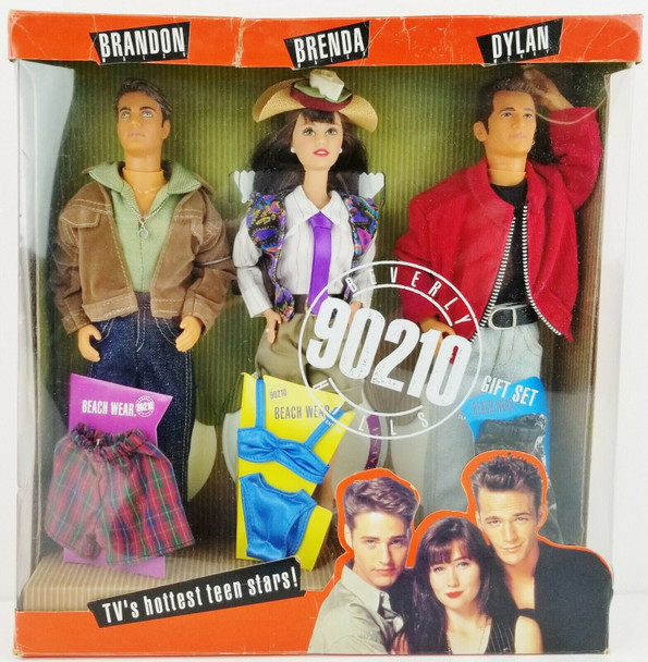 Beverly Hills 90210 Gift Set of 3 Dolls & Beach Wear 1991 Mattel 2562 NRFB
