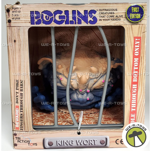 Boglins First Edition King Wort Puppet Toy Tri-Action Toys #10011 NRFB