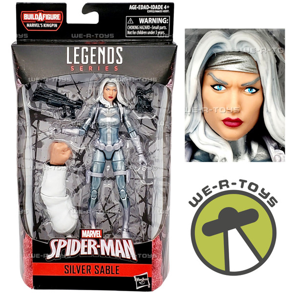 Marvel Legends Series Spider-Man Silver Sable Figure 2018 Hasbro E3952