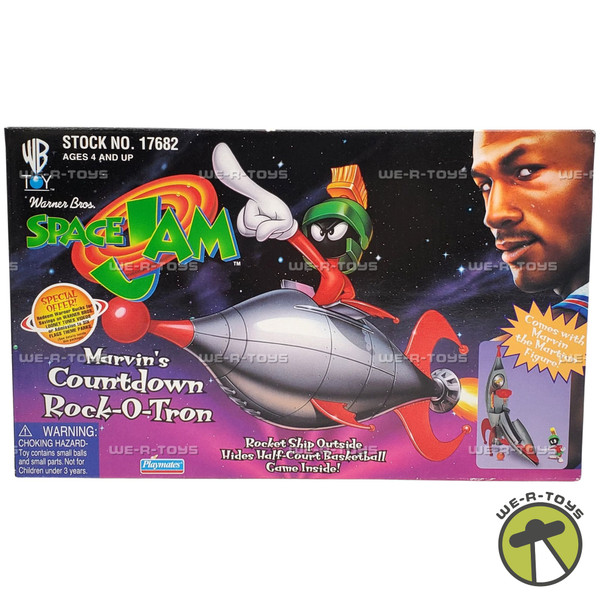 Space Jam Marvin's Countdown Rock-O-Tron Vehicle & Marvin Figure Playmates NRFB