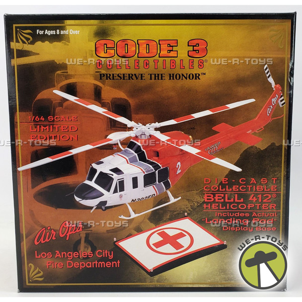 Code 3 Preserve The Honor LA Fire Dept Air Ops Bell 412 Helicopter Vehicle NRFB