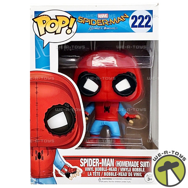Funko POP Marvel Spider-Man Homecoming Homemade Suit 222 Vinyl Bobblehead Figure