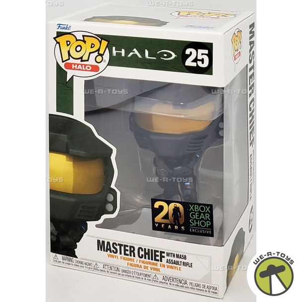 Funko POP! Halo Master Chief W/ MA5B Rifle Exclusive Vinyl Figure #25 NRFB