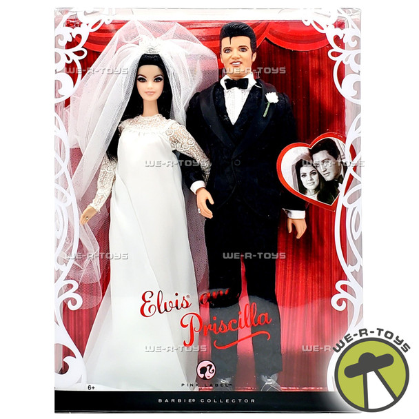 Barbie Elvis and Priscilla Wedding Day Doll Gift Set 2008 Mattel L9632
