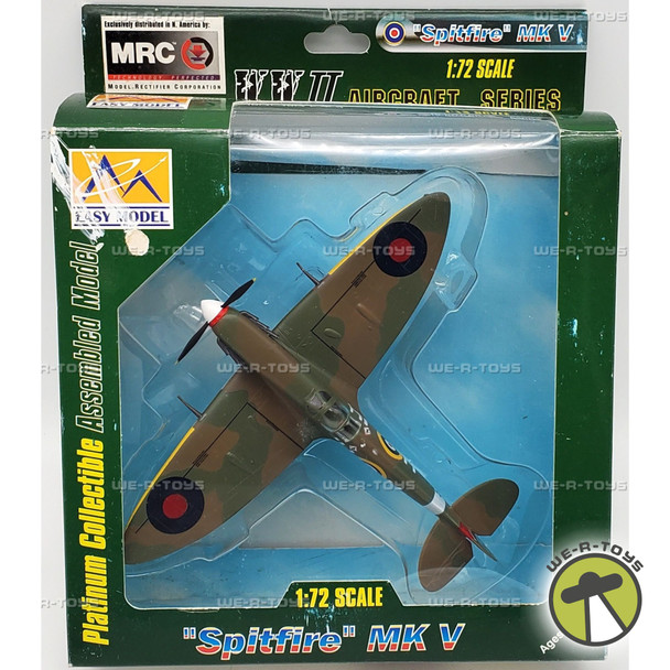 Easy Model "Spitfire" MK V WWII Aircraft Series 1:72 Scale Vehicle #37213 NRFB