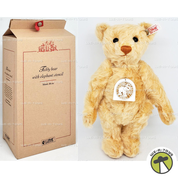 Steiff Teddy Bear With Elephant Stencil Blond 28 cm Limited Edition #038969 New