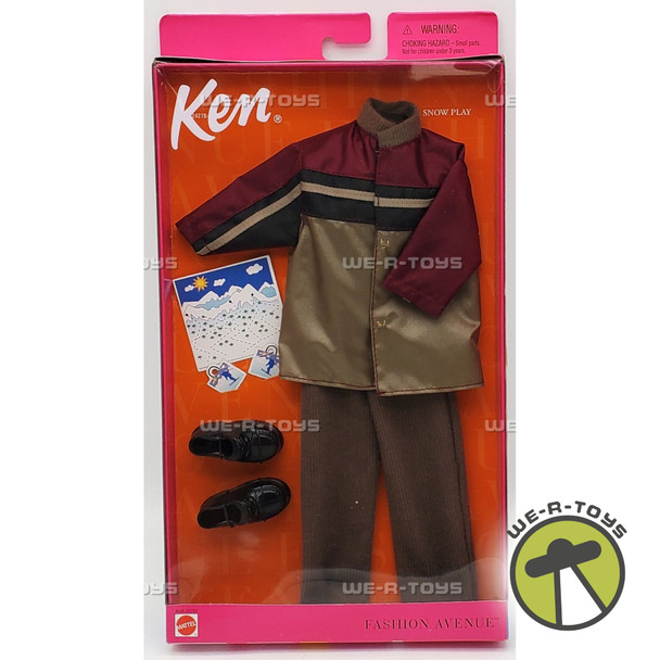 Barbie Fashion Avenue Clothes Ken Snow Play 1999 Mattel NEW