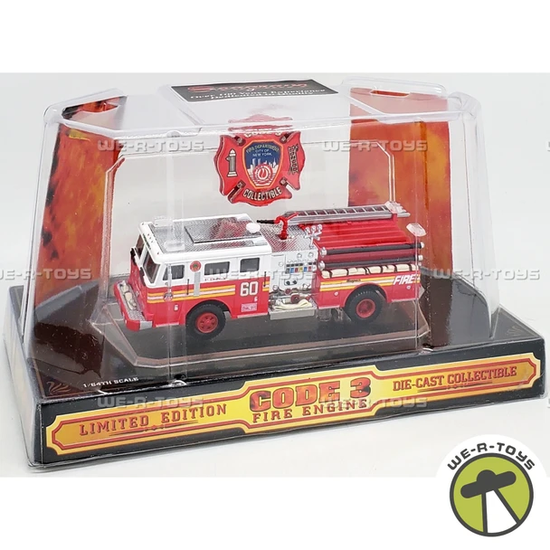 Code 3 FDNY #60 Seagrave Pumper Fire Truck 1997 No. 024531