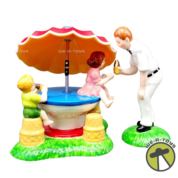 Department 56 Ice Cream for Everyone Set of 2 Porcelain Village Accessories