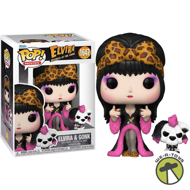 Funko Pop Movies 1647 Elvira Mistress of the Dark Elvira and Gonk Vinyl Figures