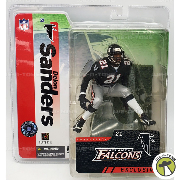 NFL Deion Sanders Atlanta Falcons Cornerback #21 Exclusive McFarlane Toys NRFP