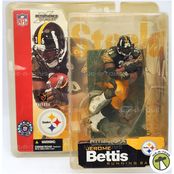 NFL Steelers Jerome Bettis Action Figure Series 5 McFarlane Toys 2002 NRFP