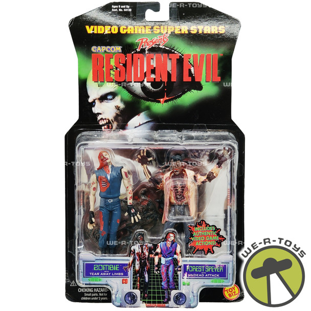 Capcom's Resident Evil Zombie & Forest Speyer Action Figures 1998 Toy Biz NEW