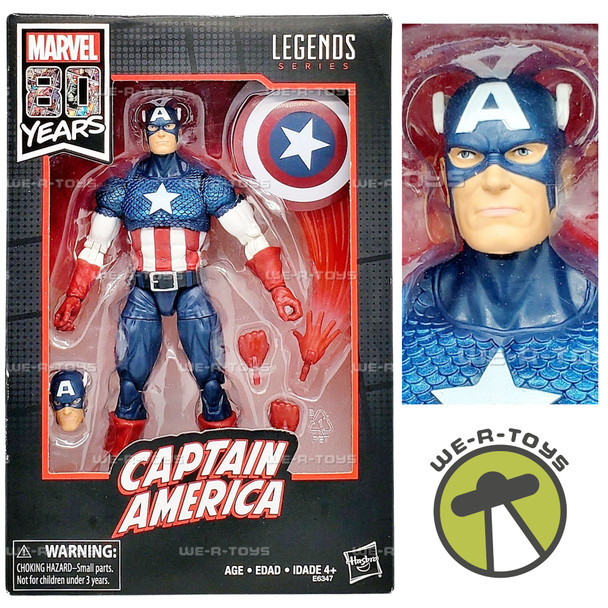 Marvel Comics 80th Anniversary Legends Series Captain America 6" Action Figure