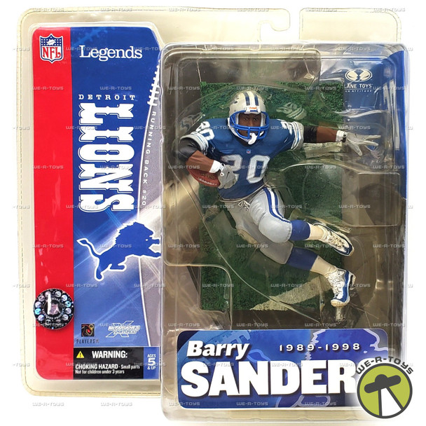 NFL Legends Detroit Lions Barry Sanders Action Figure 2005 McFarlane Toys