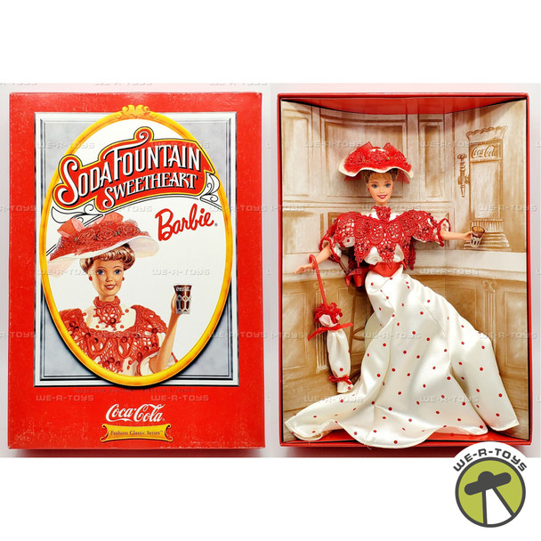 Barbie Coca Cola Soda Fountain Sweetheart Doll 1996 Mattel 15762