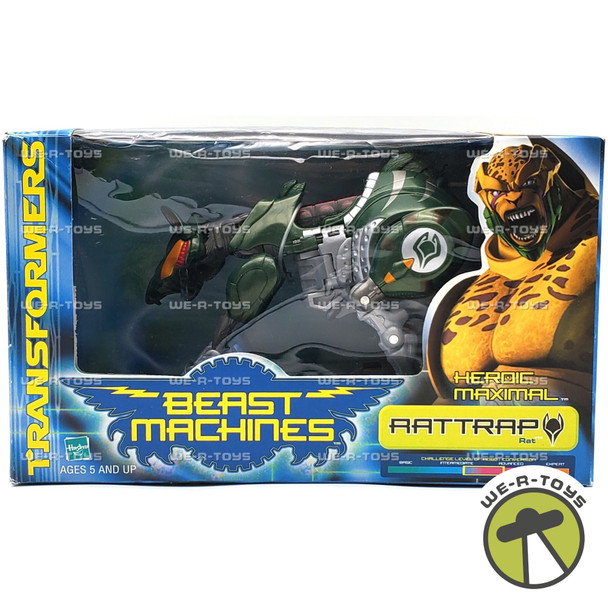 Transformers Beast Machines Heroic Maximal Rattrap Figure 1999 Hasbro #80492
