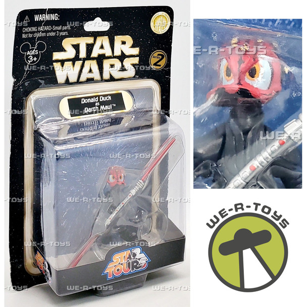 Star Wars Star Tours Series 2 Donald Duck as Darth Maul Figure 2008 NRFP