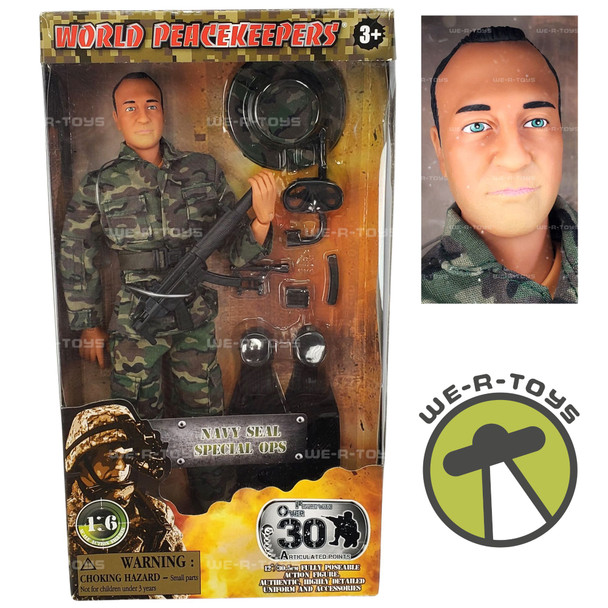 World Peacekeepers Navy Seal Special Ops Figure 1979 M&C Toy Centre #13638 NRFB