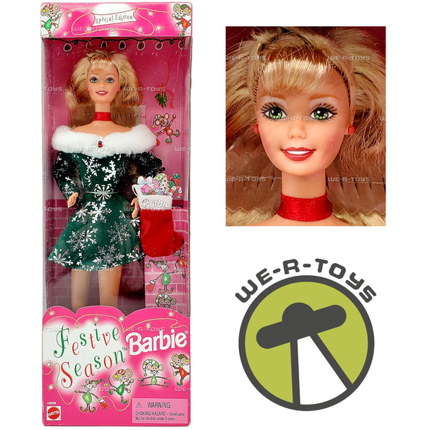 Festive Season Barbie Doll Special Edition 1997 Mattel 18909