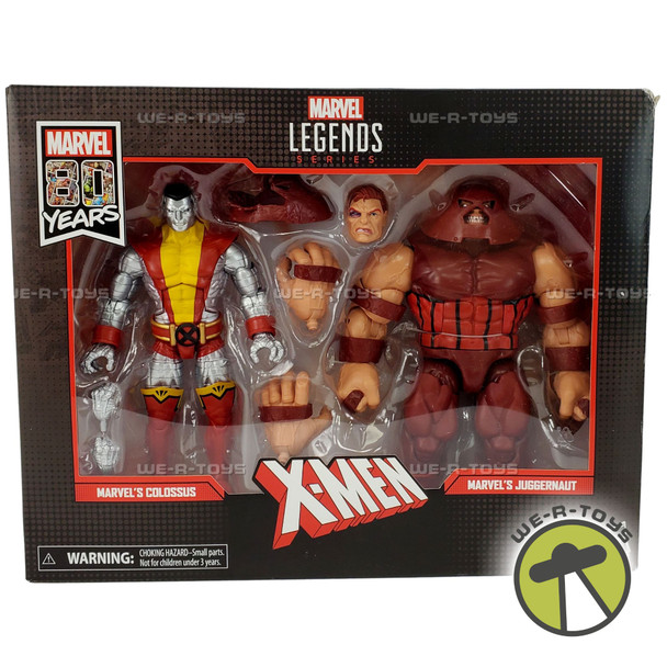 Marvel Legends 80th Colossus and Juggernaut Action Figure Set 2018 Hasbro NRFB