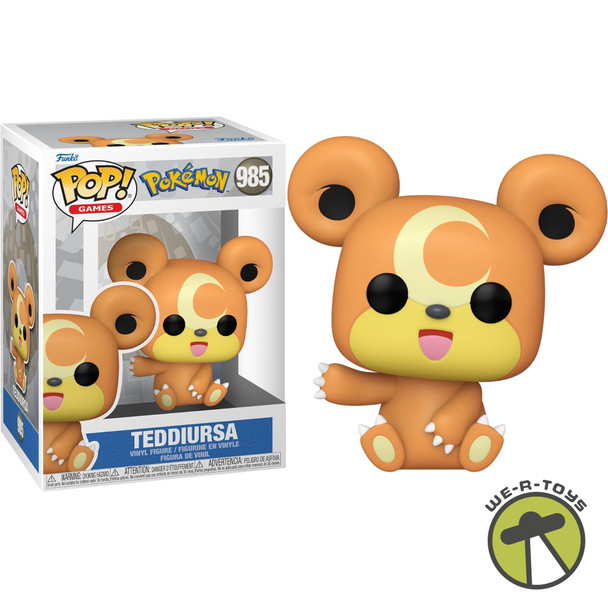 Funko Pop Games 985 Pokemon Teddiursa Vinyl Figure