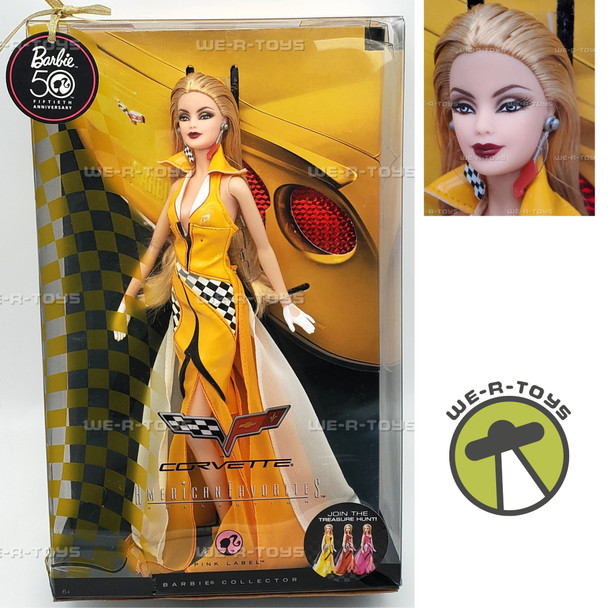 Barbie Corvette Yellow Dress Doll American Favorites Collection Mattel N4984 New