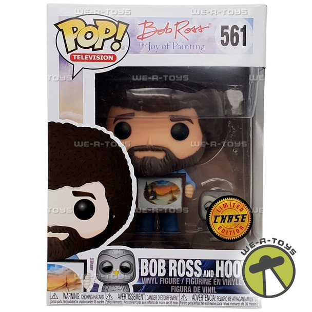 Funko Pop TV Bob Ross & Hoot The Joy of Painting Figure Chase Version #561 NRFB