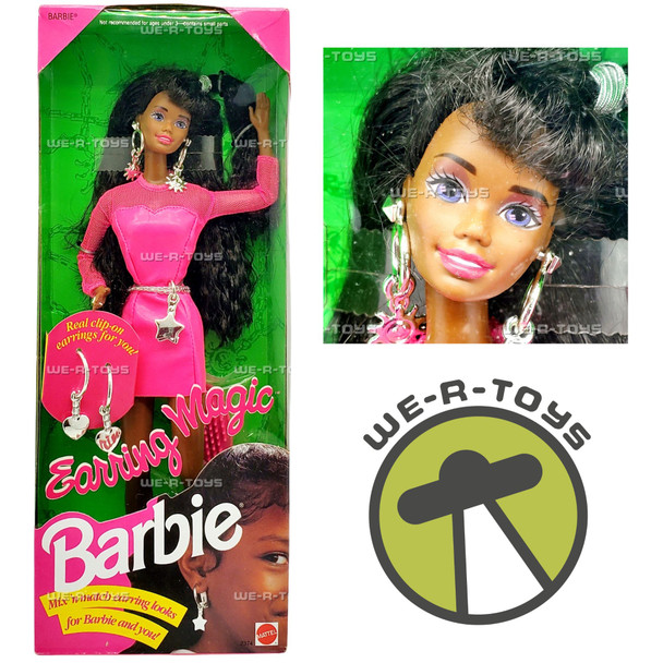 Barbie Earring Magic Doll African American 1992 Mattel 2374